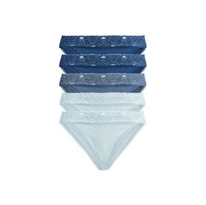 esmara® Dámské krajkové kalhotky, 5 kusů (M (40/42), navy modrá)