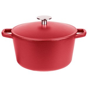 GSW Litinový hrnec matný, Ø 21 cm, 3,8l (červená)