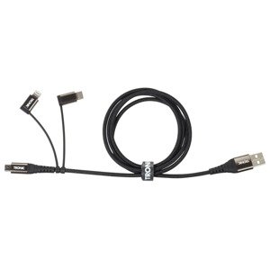 TRONIC® Nabíjecí a datový kabel 3 v 1, Lightning (černá)