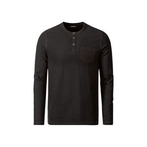 LIVERGY® Pánské triko s dlouhými rukávy (L (52/54), černá)