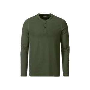 LIVERGY® Pánské triko s dlouhými rukávy (adult#male, S (44/46), olivová)