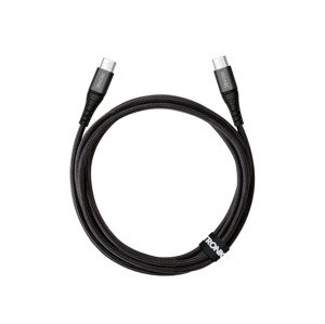 TRONIC Nabíjecí a datový kabel USB-C, 1,8 m, te (USB-C na USB-C, černá)