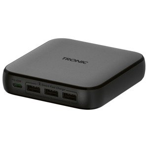 Tronic® USB multi power nabíječka 65 W, Usb-C PD, 3xUSB-A, GaN