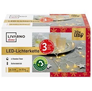 LIVARNO home Světelný LED řetěz (teplá bílá)