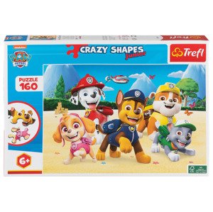 Trefl Dětské puzzle Junior Crazy Shapes, 160 d (Tlapková patrola)