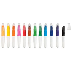 UNITED OFFICE® Gelové pastelky, 12 kusů (základní barvy)