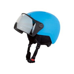 CRIVIT Dětská lyžařská a snowboardová helma s vizírem (modrá)