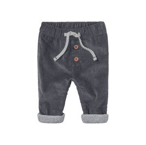 lupilu® Dětské manšestrové kalhoty BIO (baby/infant#male#ne, 62, šedá)