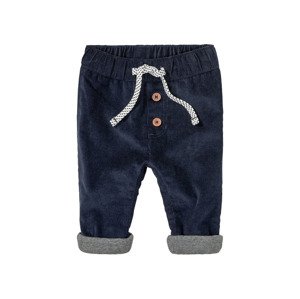 lupilu® Dětské manšestrové kalhoty BIO (baby/infant#male#ne, 80, navy modrá)