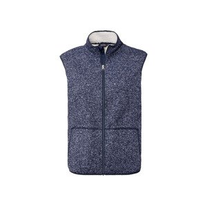 esmara® Dámská pletená fleecová vesta (adult#female#ne, XS (32/34), navy modrá)