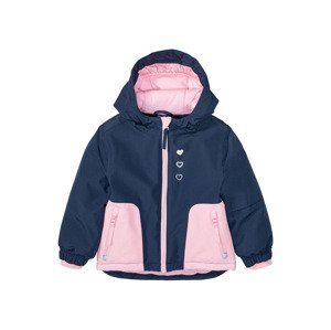 lupilu® Dívčí lyžařská bunda  (child#female#ne, 86/92, navy modrá / růžová)