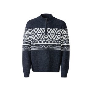 LIVERGY Pánský pletený svetr (S (44/46), navy modrá)