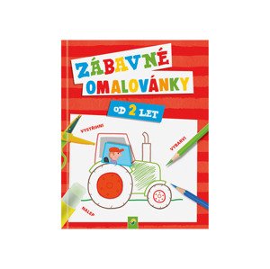 Kniha s kreativními aktivitami (Zábavné omalovánky 2/červená)