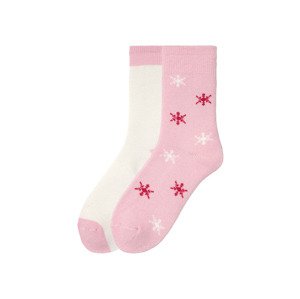 pepperts!® Dívčí termo ponožky, 2 páry (child 2 years onwards#female, 35/38, světle růžová)