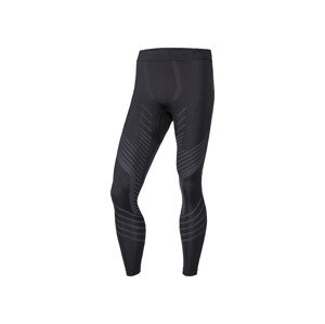 CRIVIT Pánské funkční spodní kalhoty (6/L, černá/šedá)