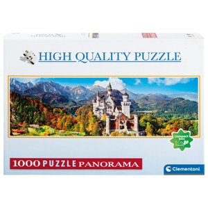 Clementoni Panoramatické puzzle, 1 000 dílků (Zámek Neuschwanstein)