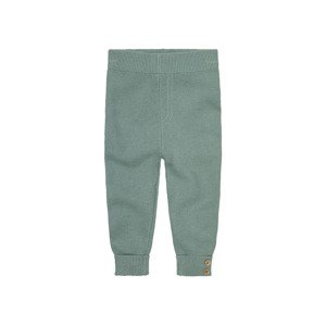 lupilu® Chlapecké pletené kalhoty s BIO bavlnou (baby/infant#male#ne, 50/56, zelená)