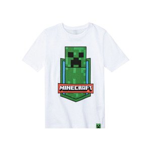 Minecraft Chlapecké triko  (98, bílá)