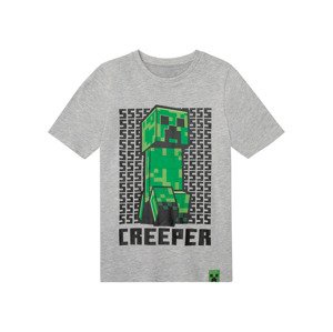 Minecraft Chlapecké triko  (98, šedá)