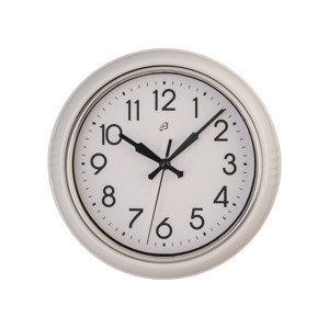 AURIOL® Retro nástěnné hodiny, Ø 24 cm  (bílá)