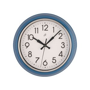AURIOL® Retro nástěnné hodiny, Ø 24 cm  (modrá)