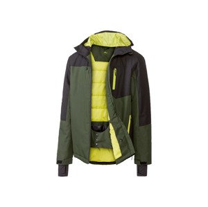 CRIVIT Pánská lyžařská bunda (L (52/54), černá/khaki)