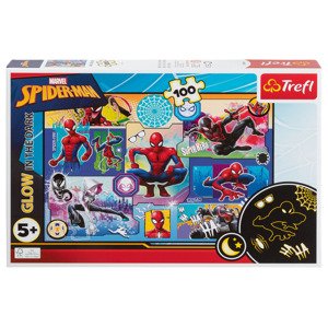 Trefl Puzzle Glowin in the Dark, 100 dílků (Spiderman)