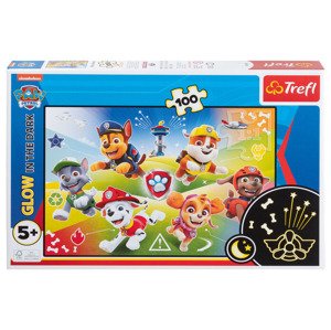 Trefl Puzzle Glowin in the Dark, 100 dílků (Tlapková patrola)