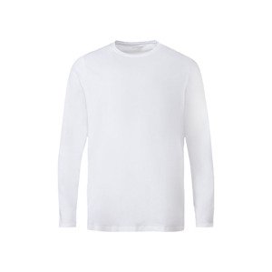 LIVERGY® Pánské triko s dlouhými rukávy (adult#male, M (48/50), bílá)