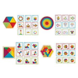 Playtive Dřevěné duhové puzzle Montessori