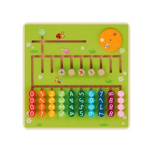 Playtive Dřevěná výuková hra Montessori - počítán (logická hra)
