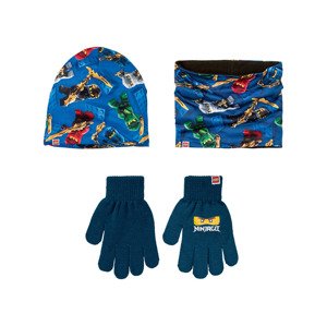 LEGO® NINJAGO Dětská souprava čepice, rukavic a šály,  (child#male, tmavě modrá)