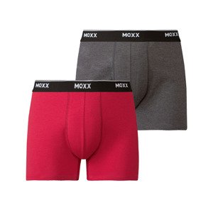 MEXX Pánské boxerky, 2 kusy (adult#male#ne#undershorts, M, tmavě šedá / červená)