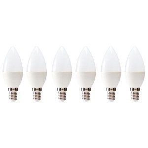 LIVARNO home LED žárovka, 6 kusů (svíčka E14)