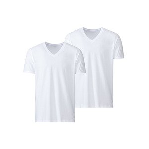 MEXX Pánské spodní triko "Regular Fit", 2 kus (M, bílá, "V" výstřih)