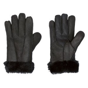 esmara® Dámské rukavice z jehněčí kůže (adult#female, 7,5, černá)
