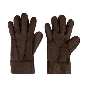 esmara® Dámské rukavice z jehněčí kůže (adult#female, 7,5, tmavě hnědá)