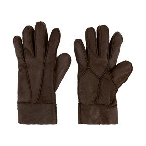 esmara® Dámské rukavice z jehněčí kůže (adult#female, 7,5, tmavě hnědá)