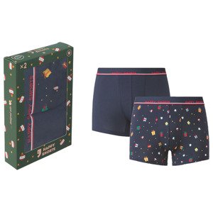 Happy Shorts Pánské boxerky s vánočním motivem, 2 kus (XL, dárky)