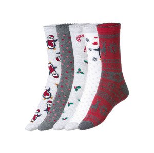 esmara® Dámské ponožky, 5 párů (adult#female, 39/42, světle šedá / bílá / tmavě šedá)