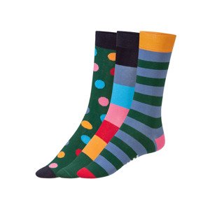 Fun Socks Dámské / Pánské ponožky, 3 páry (36-40, pestrá)