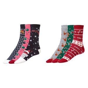esmara® Dámské vánoční ponožky, 3 páry (adult#female)
