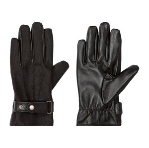 LIVERGY Pánské kožené rukavice (8,5, černá)