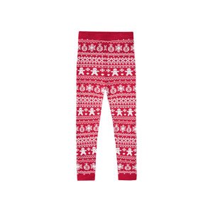 lupilu® Dívčí vánoční pletené legíny (child#female#ne, 122/128, červená)