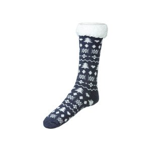 esmara® Dámské vánoční ponožky s LED (35/38, navy modrá)