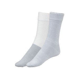 esmara® Dámské ponožky, 2 páry (35/38, bílá/šedá)