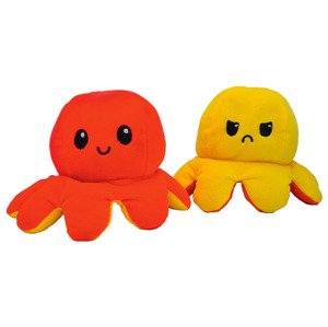 Bricks & Brands Plyšová chobotnice, oboustranná (Yellow Angry - Red Happy)