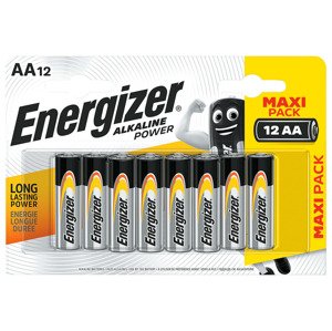 Energizer Alkalické / nabíjecí / knoflíkové bateri (alkalické baterie AA, 12 kusů)
