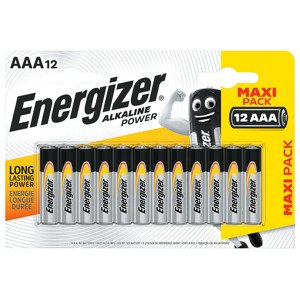 Energizer Alkalické / nabíjecí / knoflíkové bateri (alkalické bateire AAA, 12 kusů)