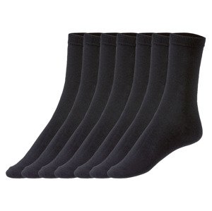 esmara® Dámské ponožky s BIO bavlnou, 7 párů (adult#female, 35/38, černá)